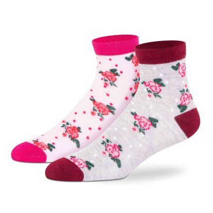 Casual Printed Ankle Socks - Women (Pack of 2)