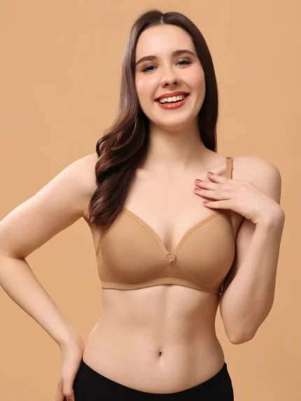 Women's Non-Wired Medium Coverage  Convertible-Straps T-Shirt Bra